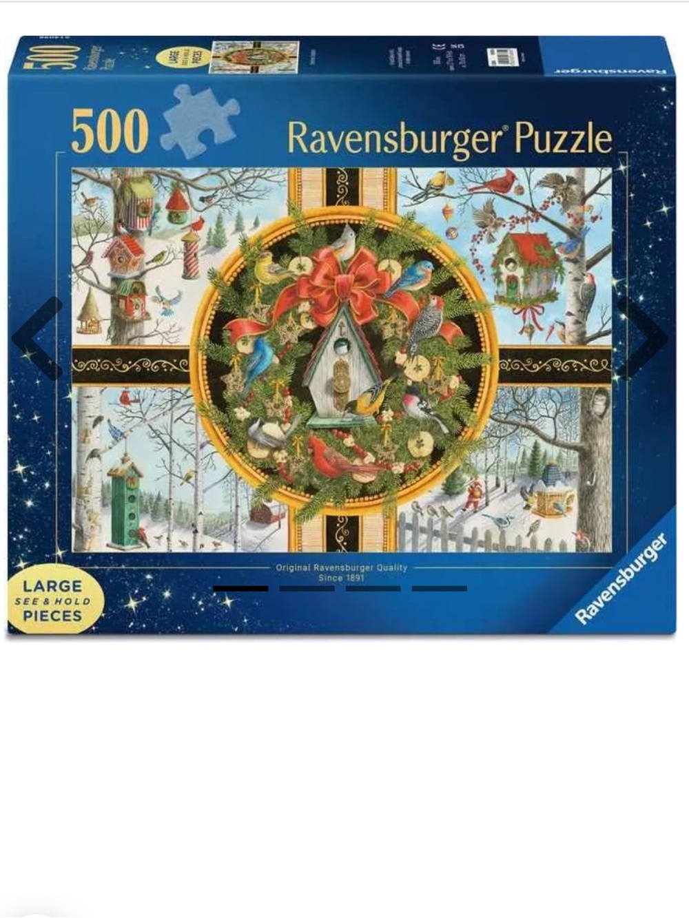 Ravensburger Christmas Songbirds 500 Piece Large Format Jigsaw Puzzle no. 168354